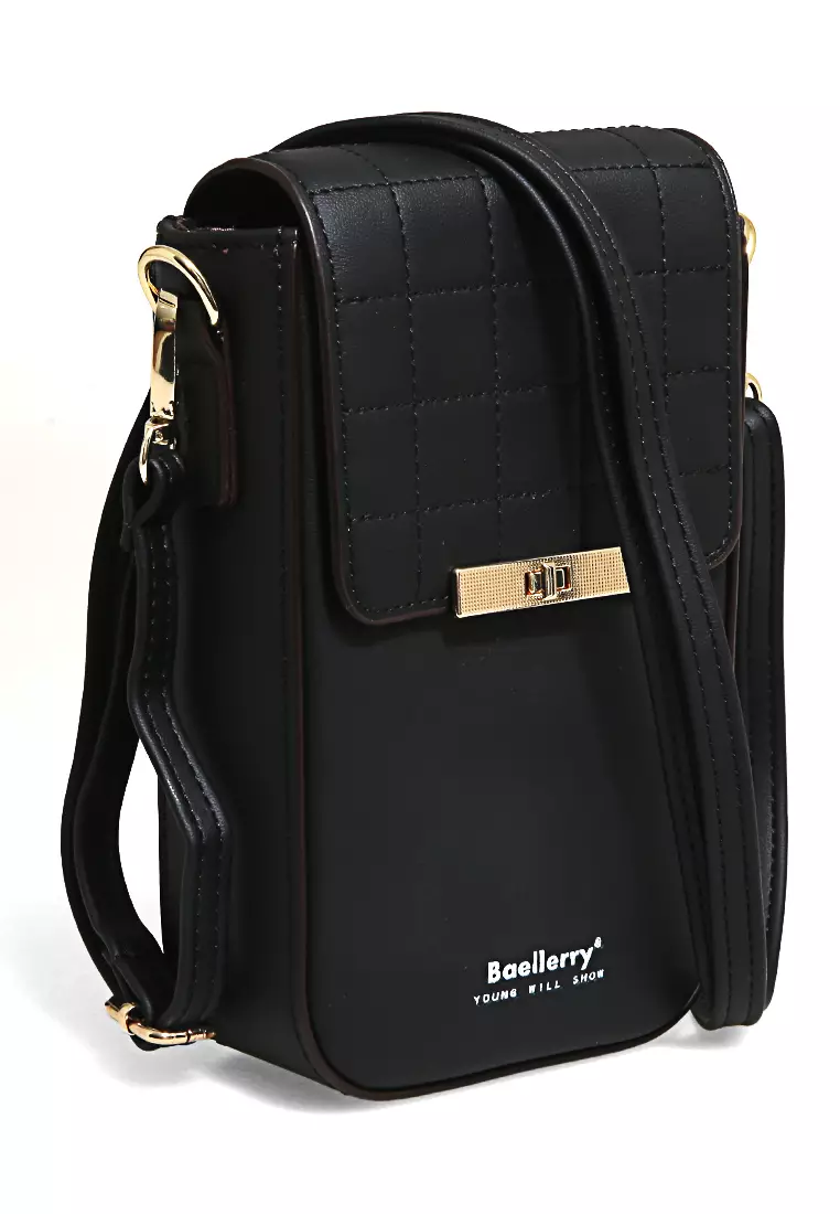 Sling Bag Tas Selempang Handphone Wanita Uniqe Design Large Compartment Material Leather ORIGINAL