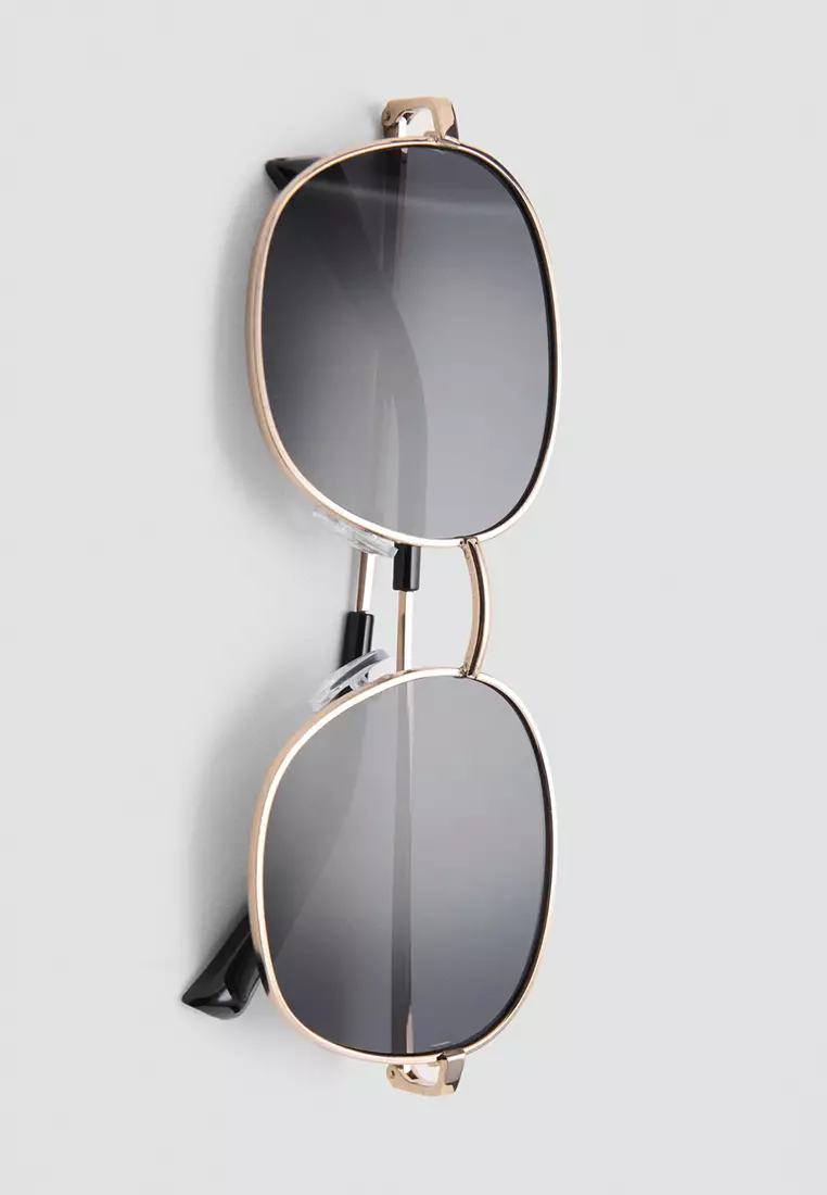 Metallic Frame Sunglasses