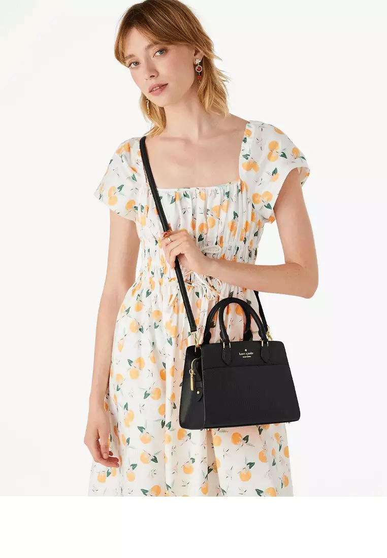 Madison Saffiano Leather Small Satchel