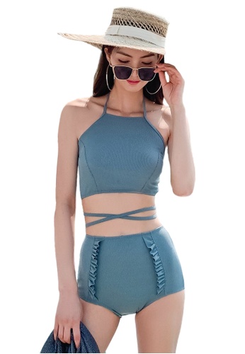 YG Fitness blue (3PCS) Sexy Gauze Bikini Set 15587USC2982F4GS_1