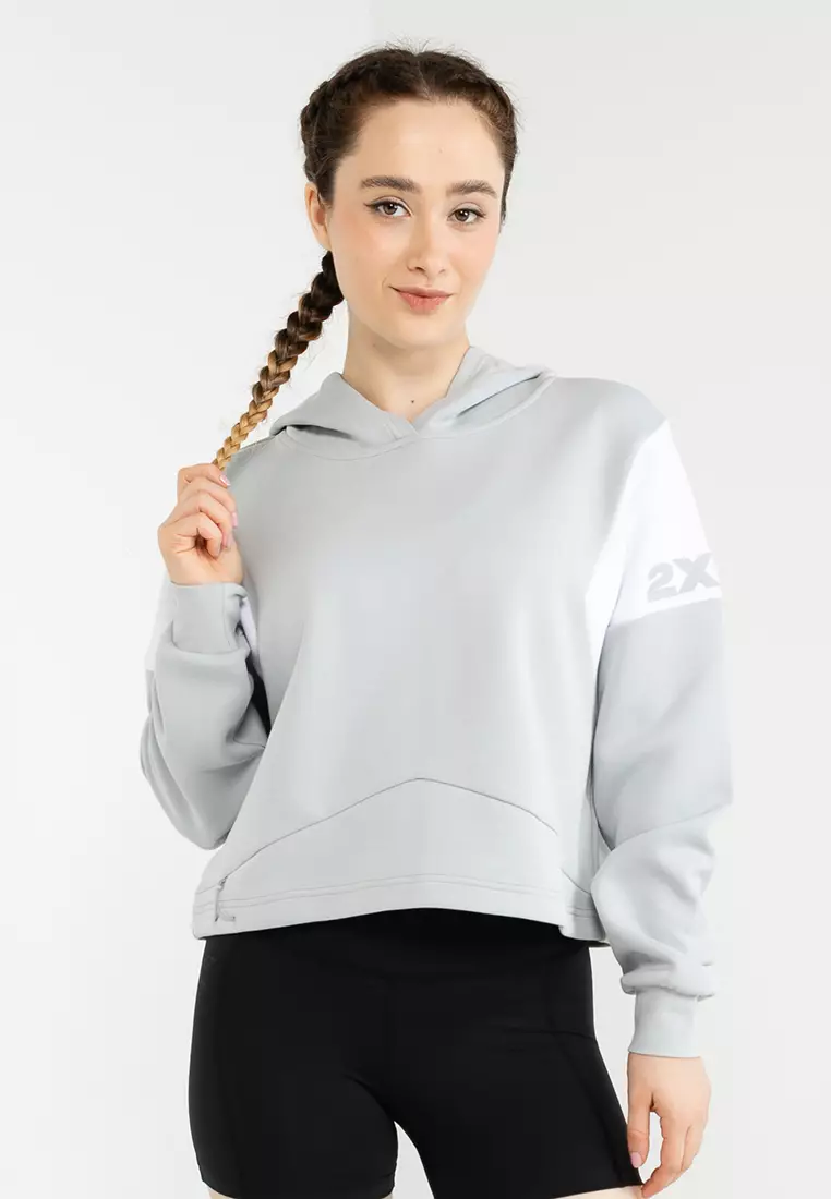 Form Spliced Crop Hoodie