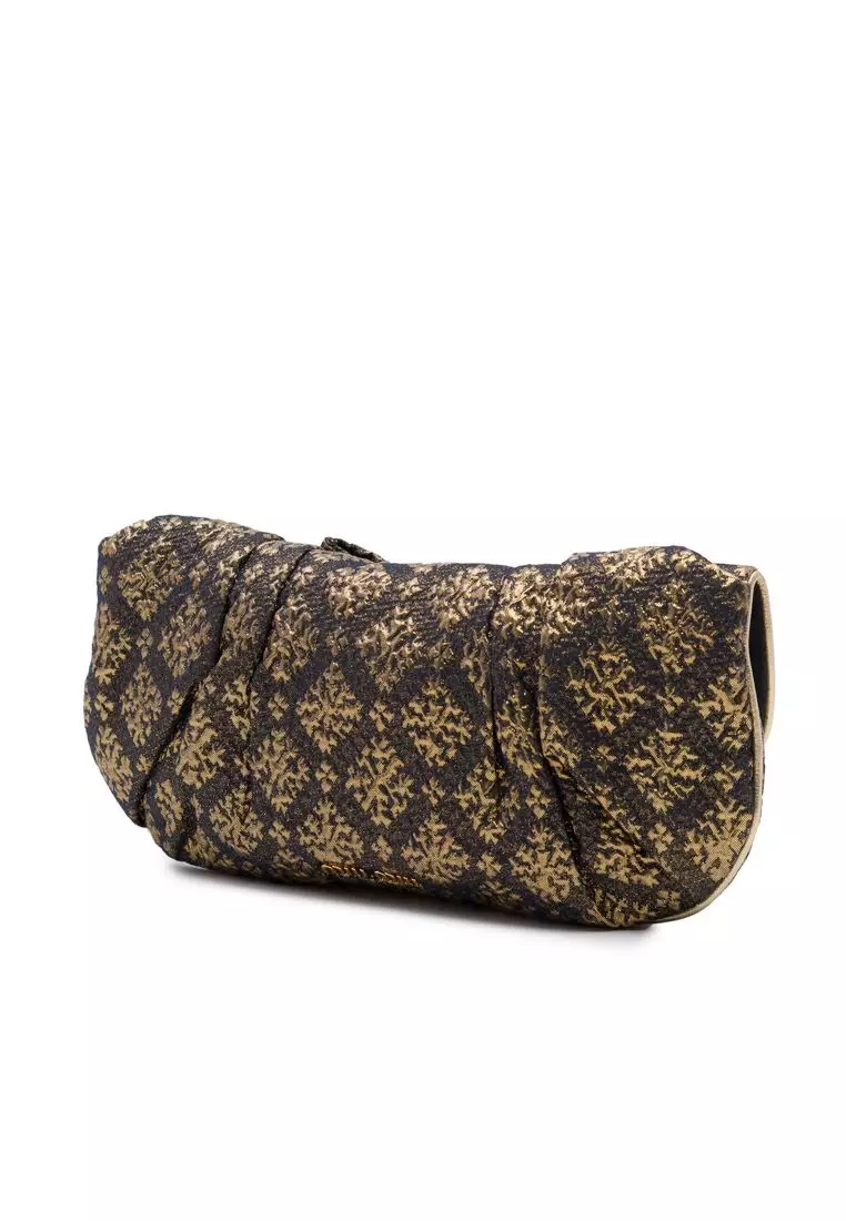 Pre-Loved Miu Miu Lurex Bow Clutch