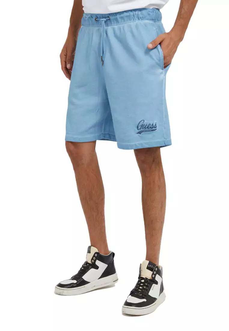 Guess teal shop nylon active shorts
