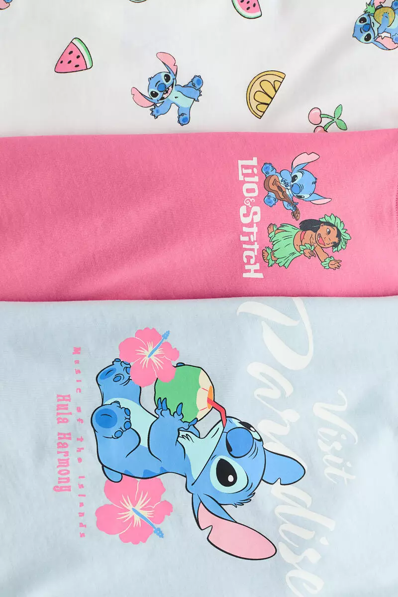 3-pack printed jersey tops