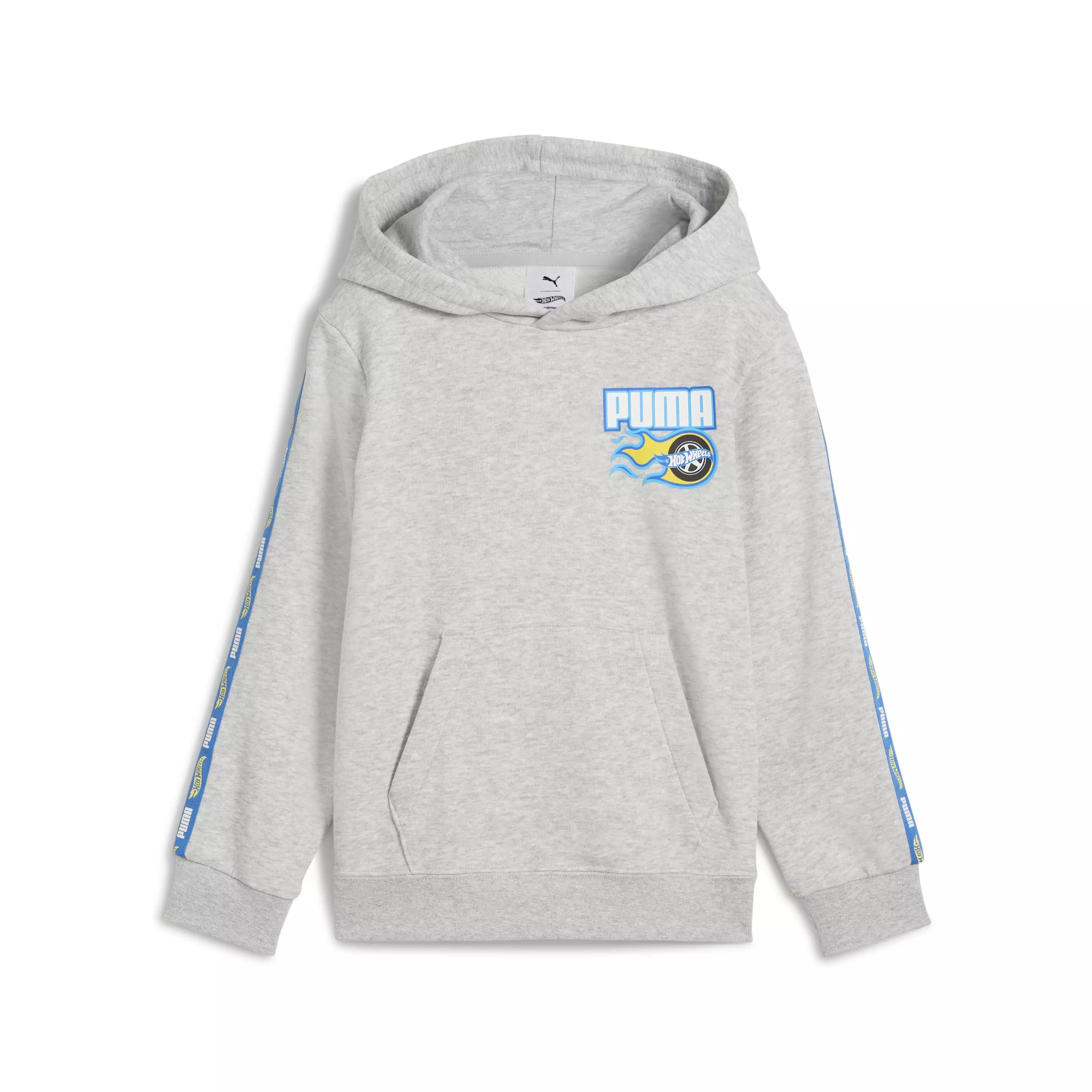PUMA X HOT WHEELS Hoodie TR Light Gray  - Jaket Anak (Abu-abu)