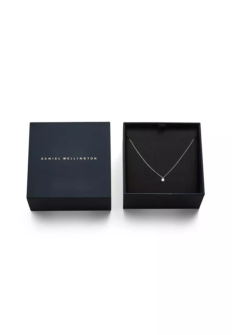 Mirelle Solitaire Necklace Silver - Unisex Necklace for women and men stainless steel crystal Necklace DW Official Authentic Original
