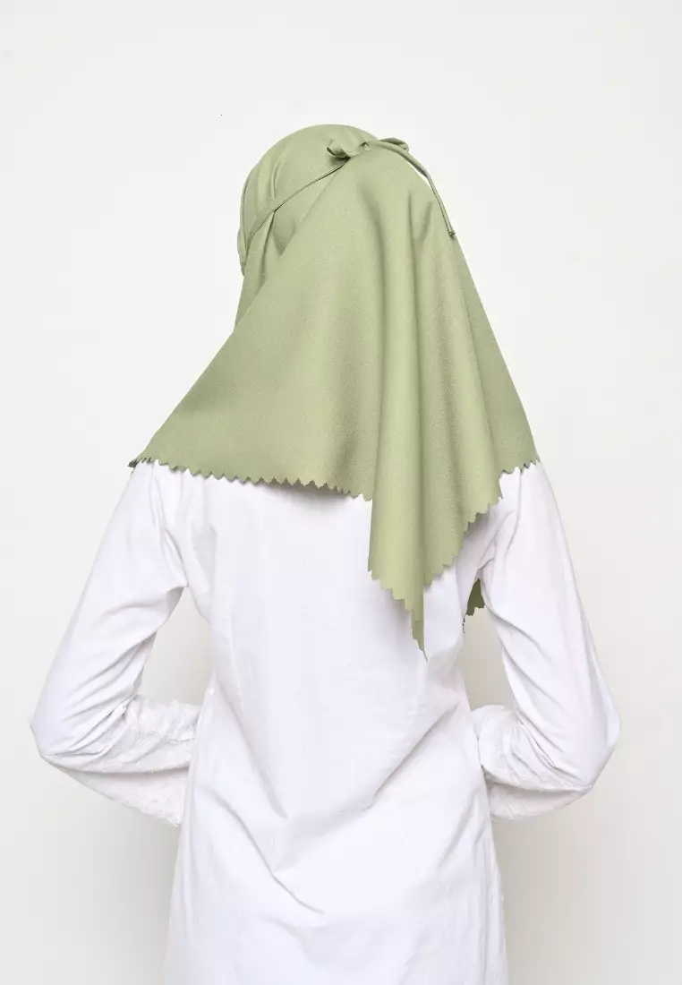 Bergo Sameera Hijab Instant Lasercut Matcha