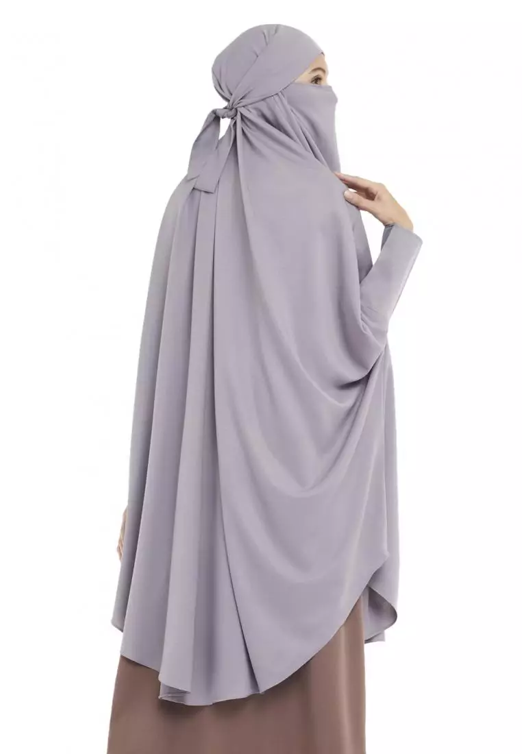 Queenza Zayidan French Khimar Hijab Jumbo Zivana - Abu