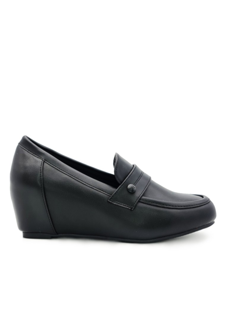 POLO HILL Ladies Rounded Toe Formal Wedge Heels