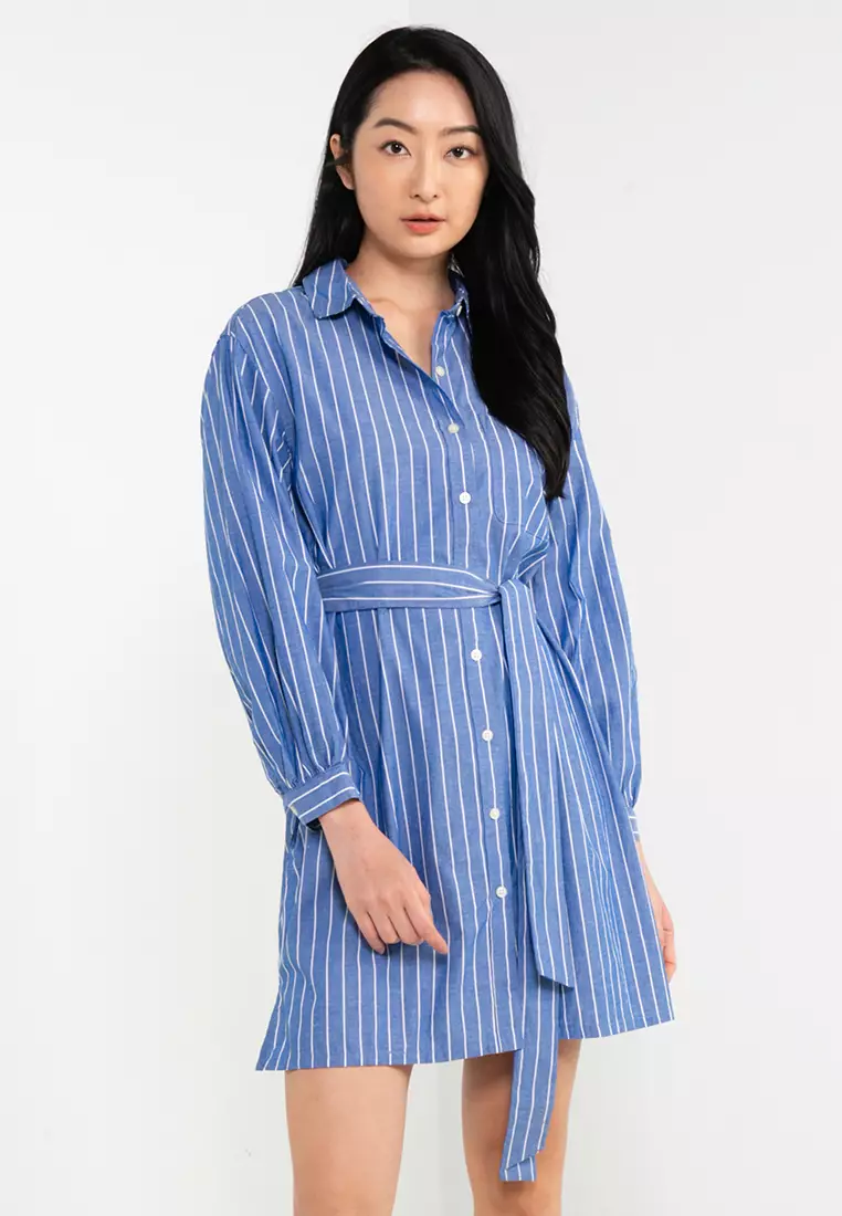 Buy GAP Long Sleeve Shirt Dress 2024 Online | ZALORA Singapore
