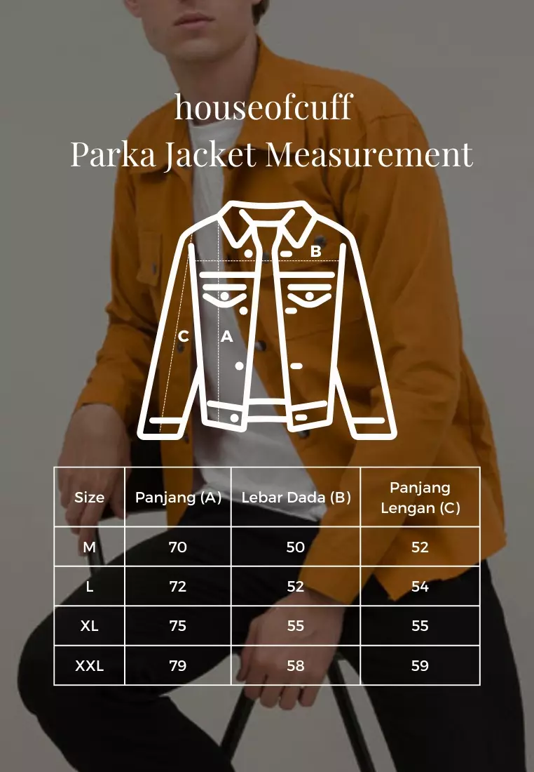 Jaket parka outer jaket wanita semi parka warna Mustard unisex