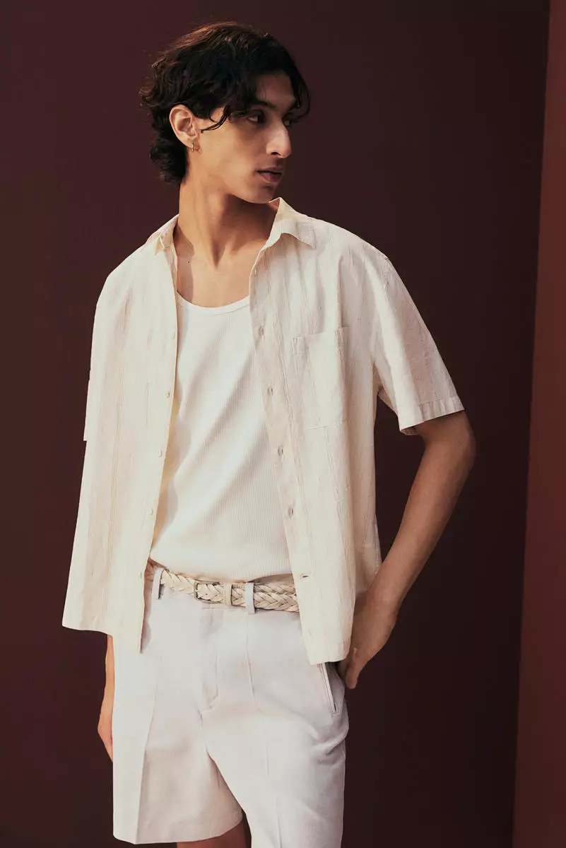 Regular Fit Lyocell-blend chino shorts