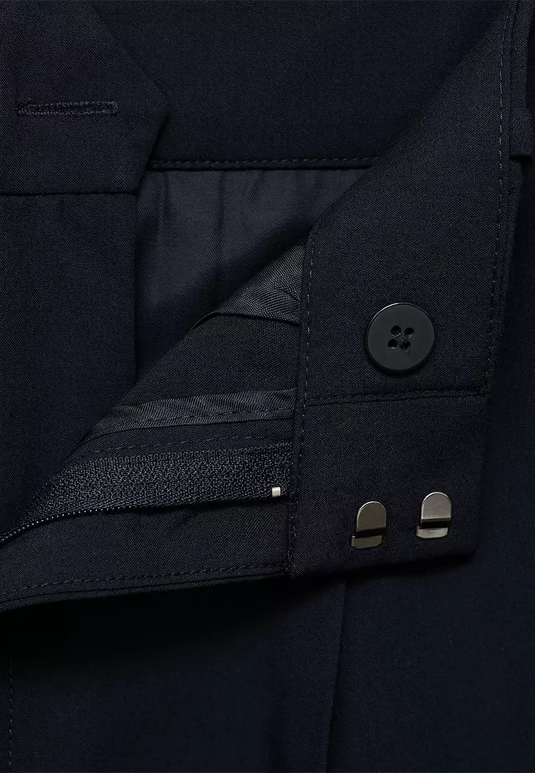 Low-Rise Wide-Leg Trousers