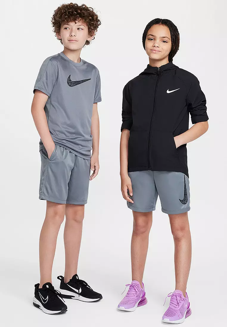 Boys grey nike shorts on sale