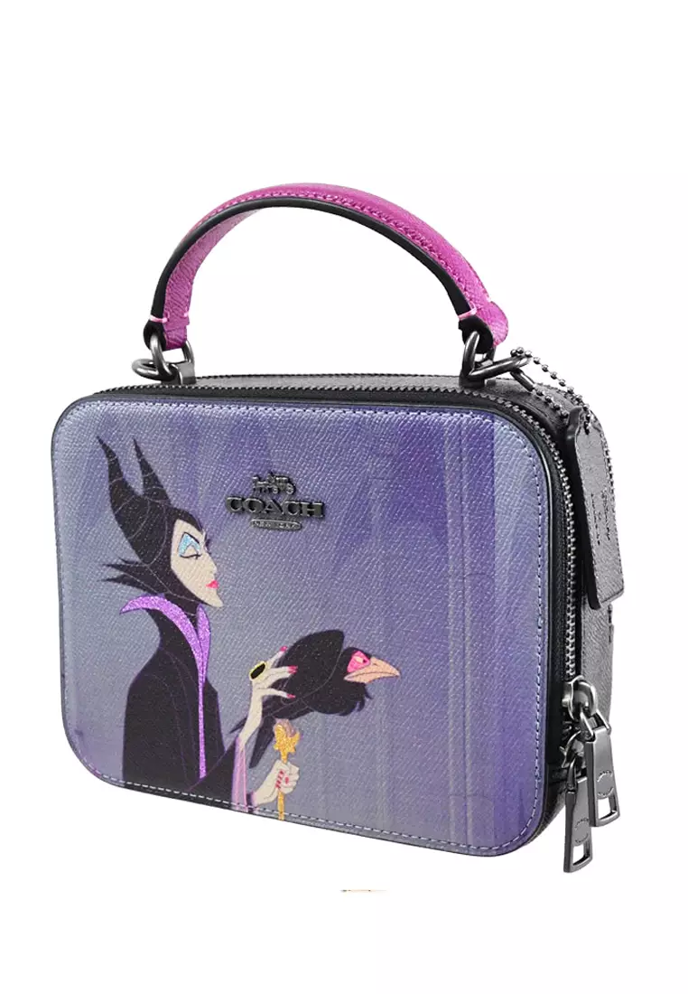 Buy Coach Coach X Disney Box Crossbody With Maleficent Motif - Purple 2023  Online