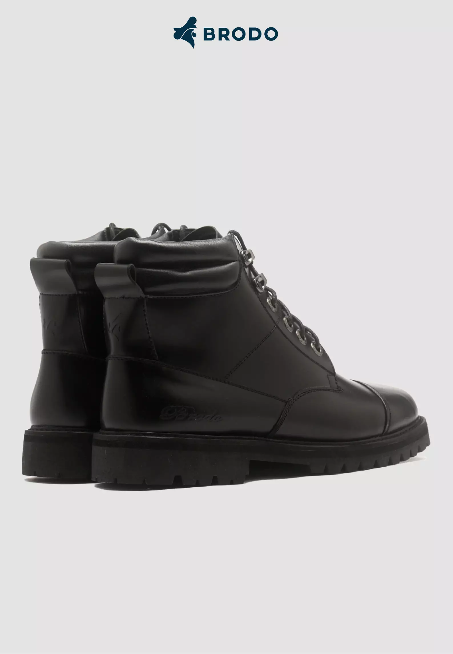 BRODO - Sepatu Cresta Boots Full Black