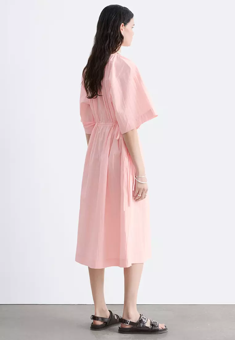 Drawstring Midi Dress