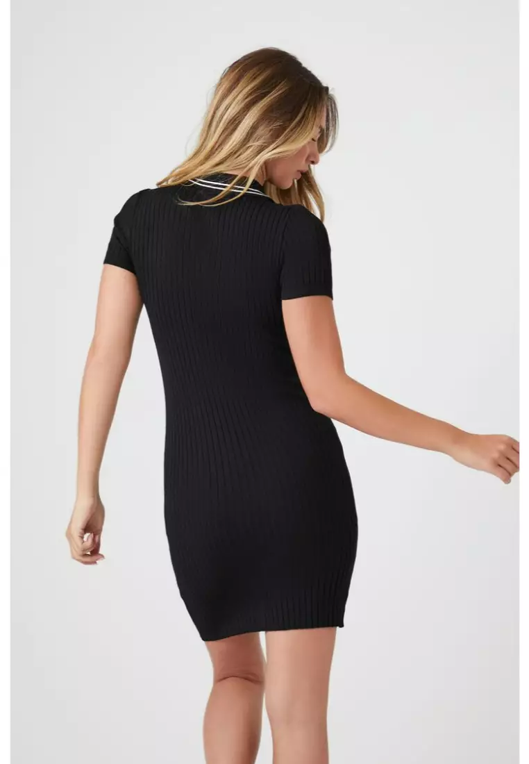 Forever 21 black embroidered dress online