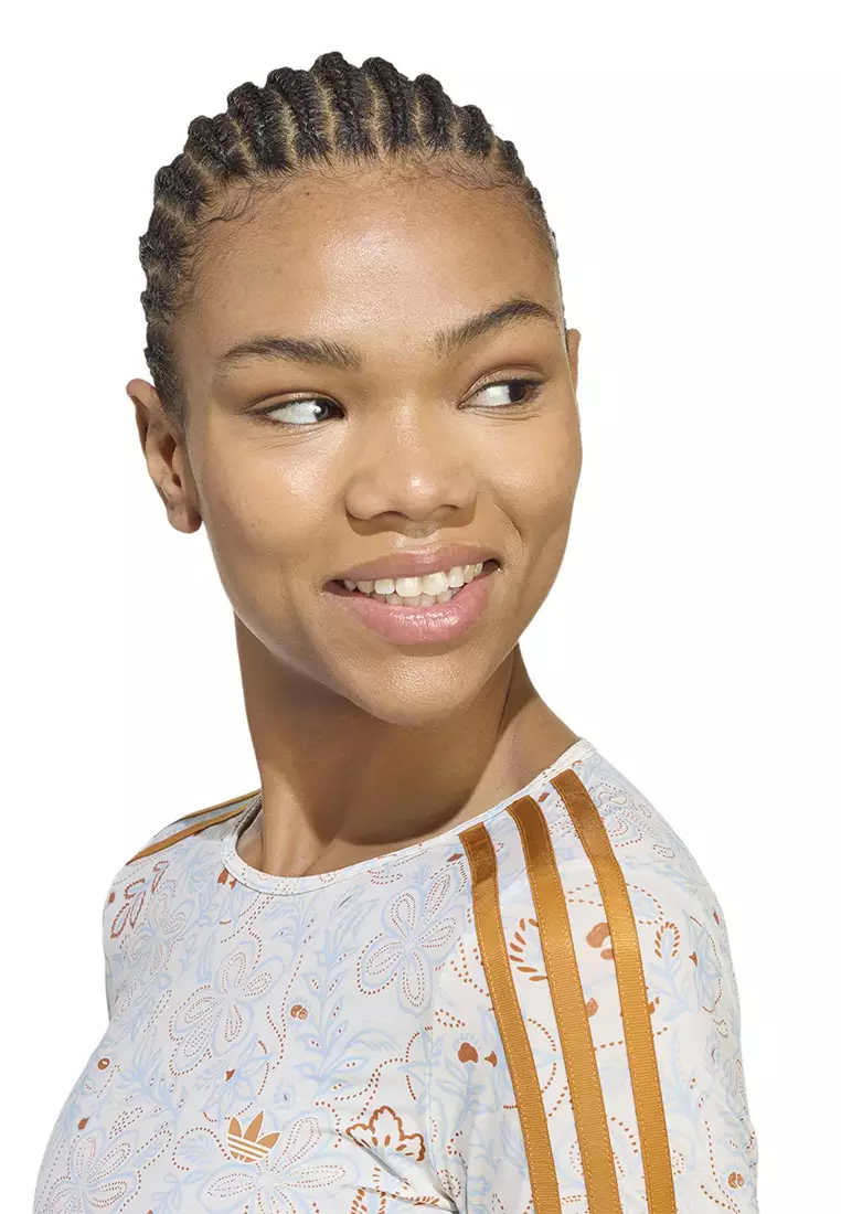 Summer Glow Mesh Graphics Long Sleeve