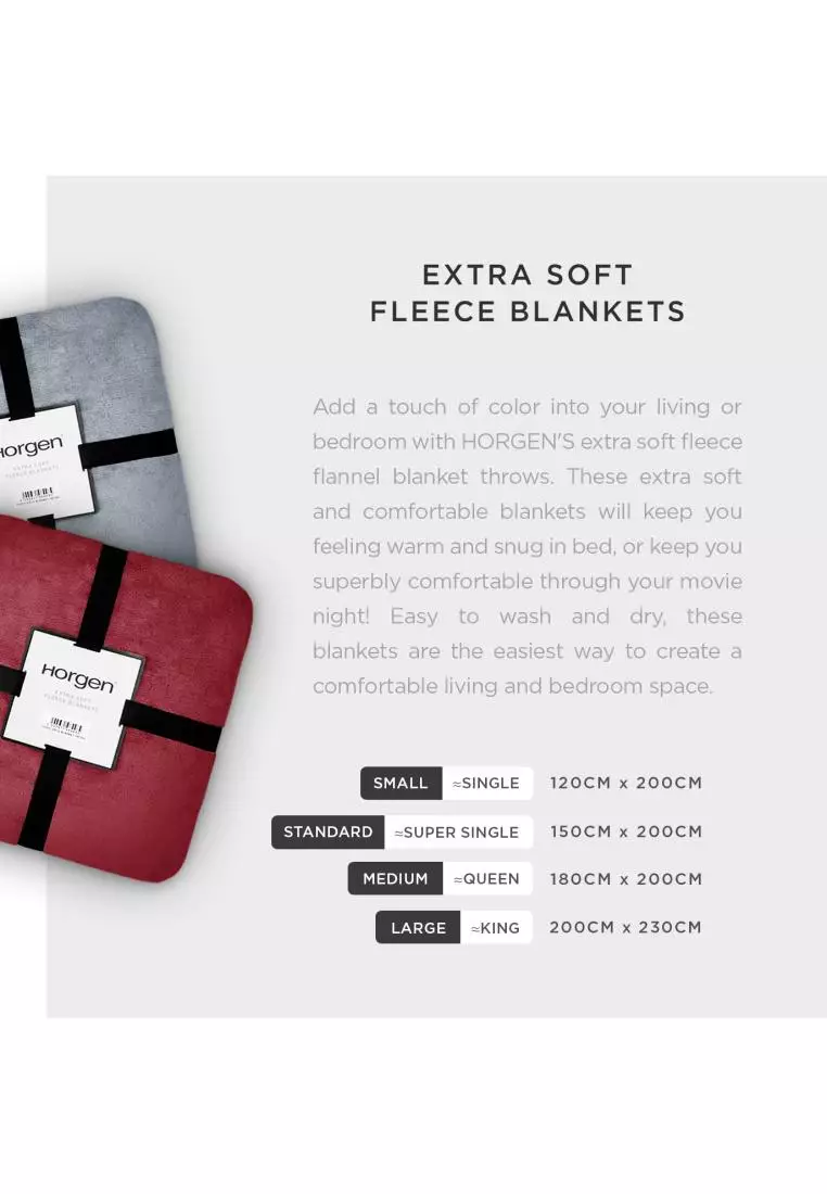 Buy (Blanket 4 Size Options) Extra Soft Fleece Flannel