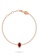 Aquae Jewels pink Bracelet Empress 18K Gold and Diamonds - Rose Gold,Sapphire 14395ACD2402A1GS_2