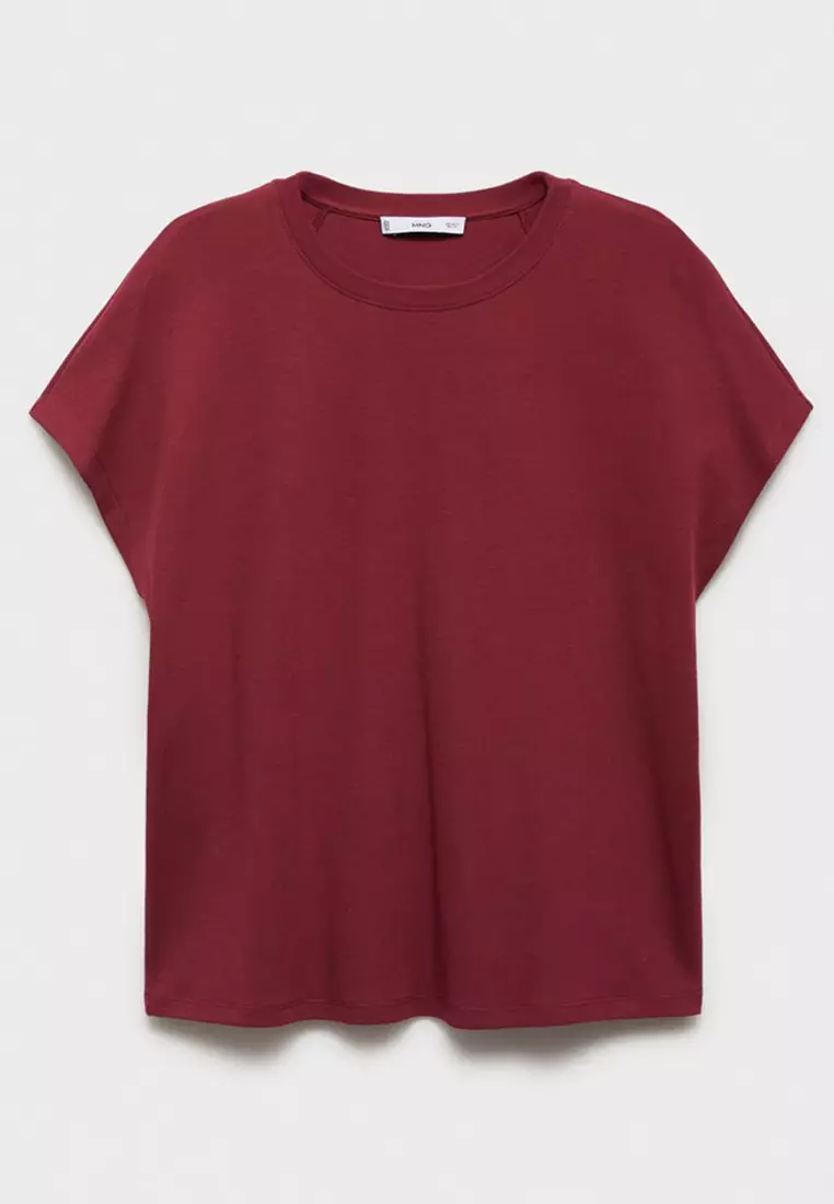 Rounded Neck Cotton T-Shirt