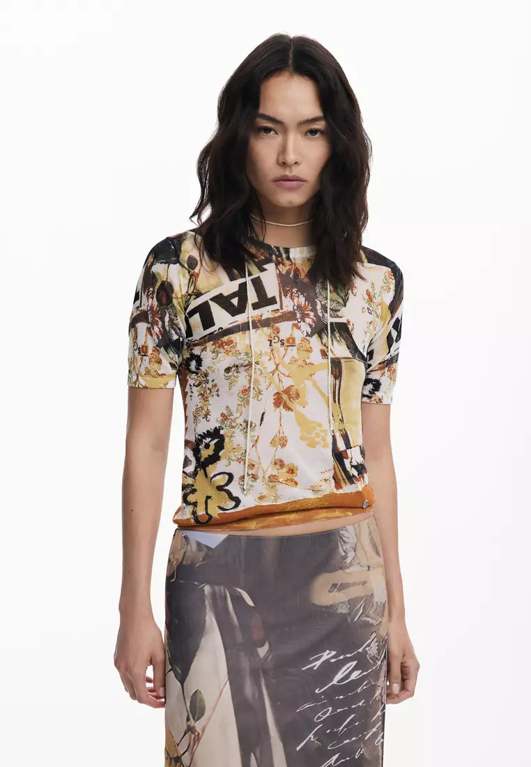 Collage tulle skirt