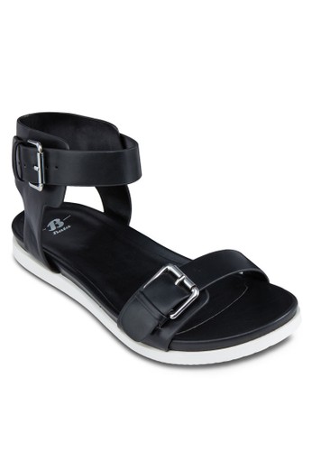 扣環esprit台灣outlet寬帶繞踝涼鞋, 女鞋, 鞋