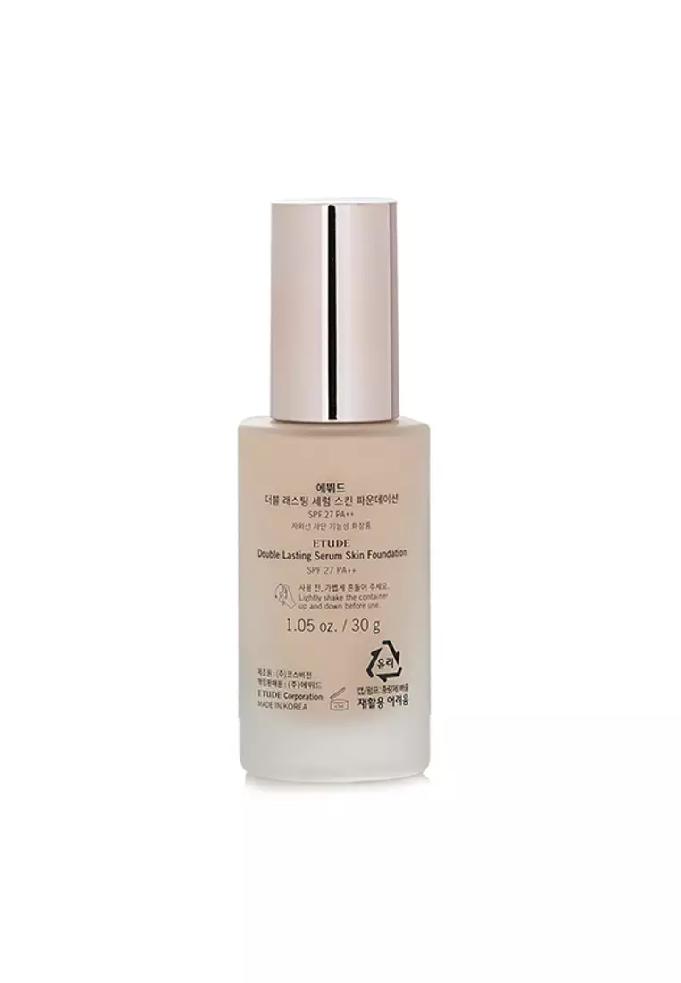 ETUDE HOUSE - Double Lasting Serum Skin Foundation SPF 27 - # 17N1 Neutral Vanilla 30g/1.05oz