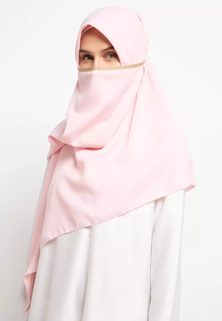 Roze Niqab Instant Hijab