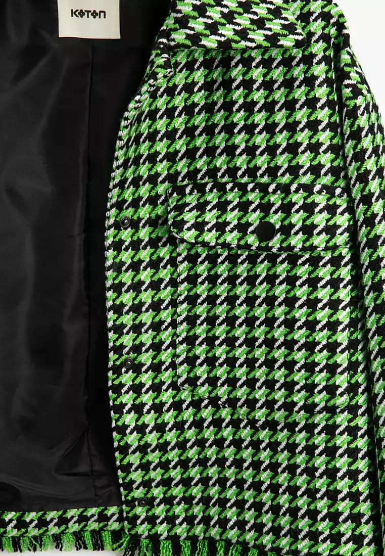 Pocket Tweed Tassel Jacket