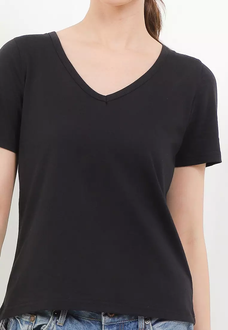 Cotton Lark Tee V Neck