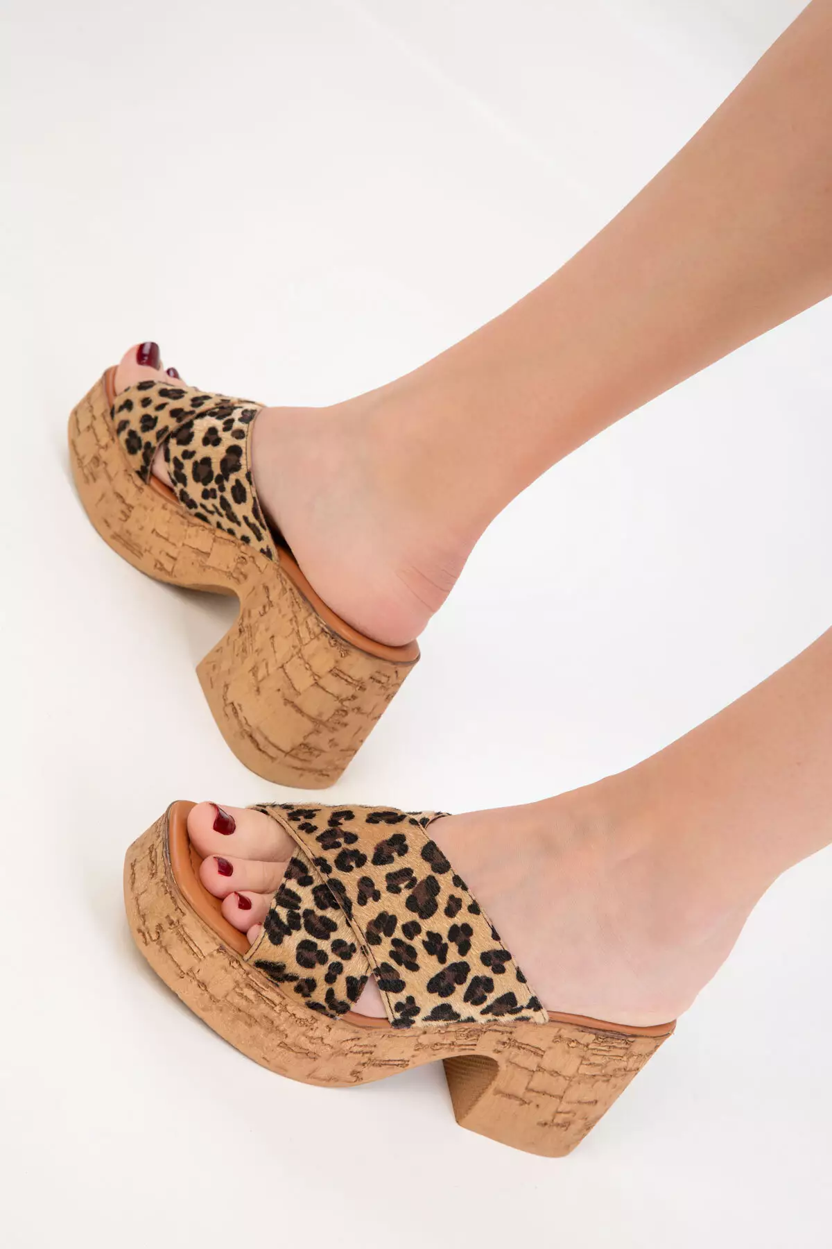 Women's Classic Heeled Shoes - Leopard 20349