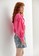 iROO pink Drop Shoulder Seam Oversize Pink Top With Lace Collar 31452AAC8E1EF4GS_3