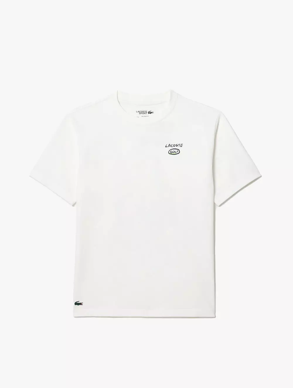 Loose Fit Ultra Dry Cotton Golf T-shirt - White