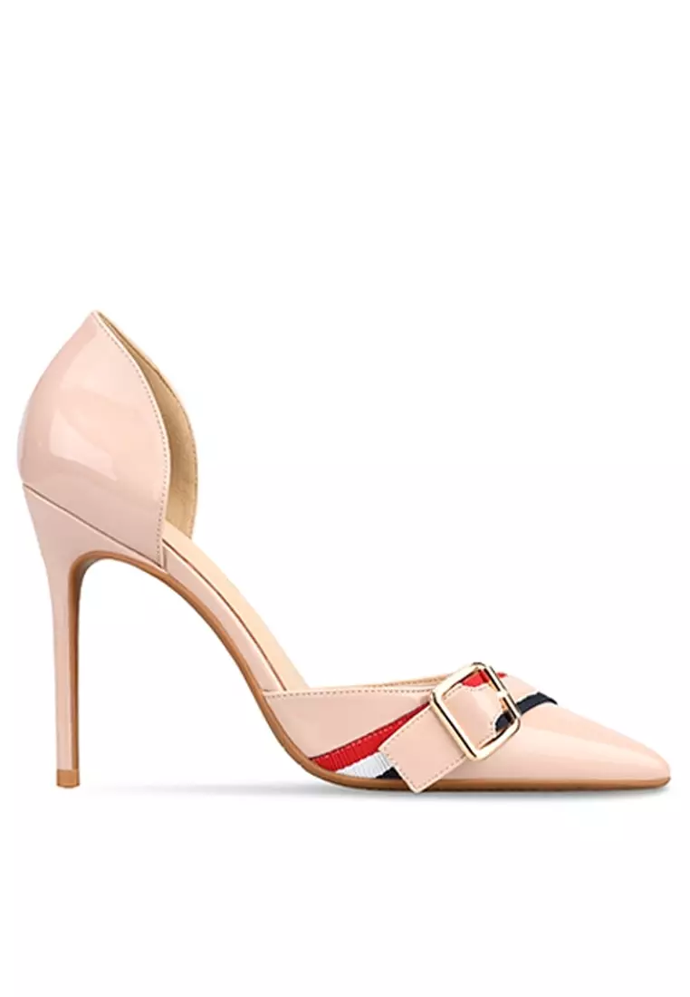 Discount on Twenty Eight Shoes  shoes - SKU: 10cm Metal Buckle Hollow High Heel Shoes Ljx04-Q