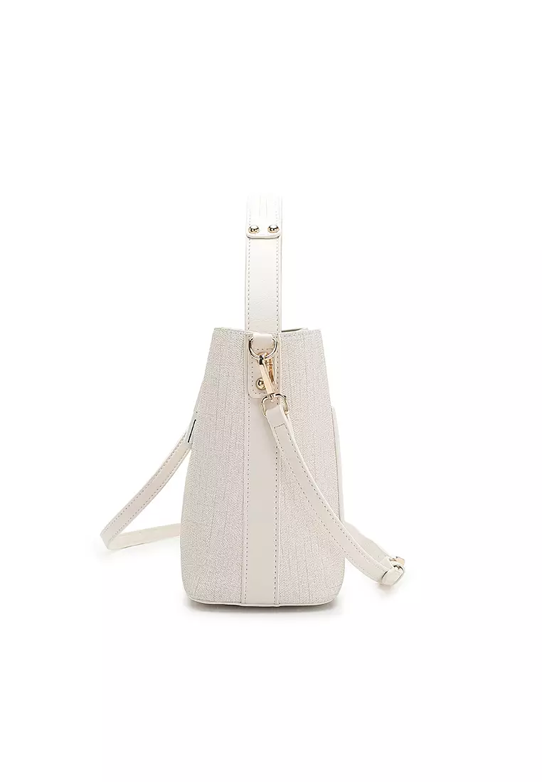 Women's Top Handle Bag / Sling Bag / Crossbody Bag / Shoulder Bag - Off White