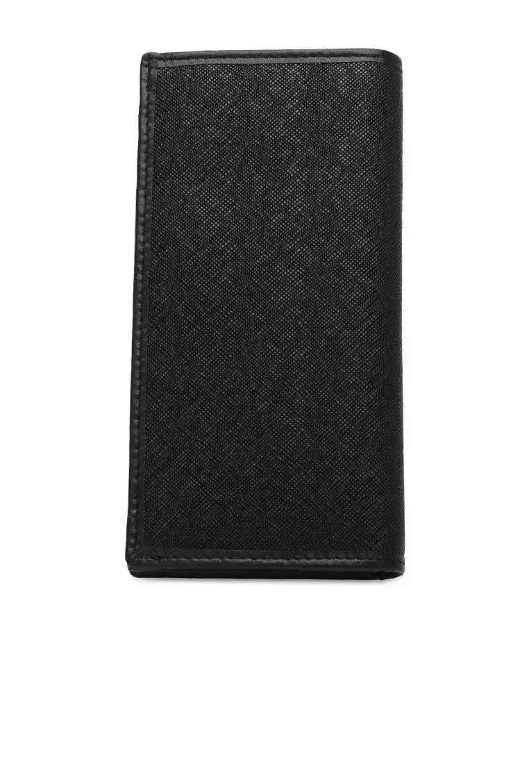 Men's RFID Blocking Bi Fold Long Wallet (Dompet Panjang Bi Fold Pria RFID Blocking) - Hitam