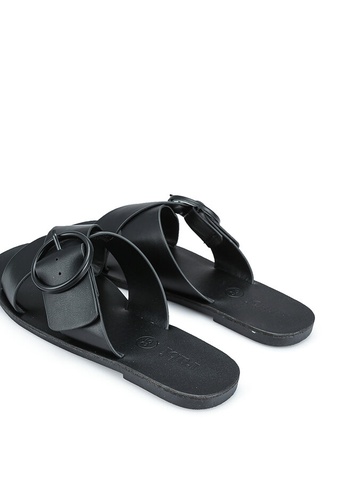 Rubi Freya Crossover Buckle Slide Sandals | ZALORA Malaysia