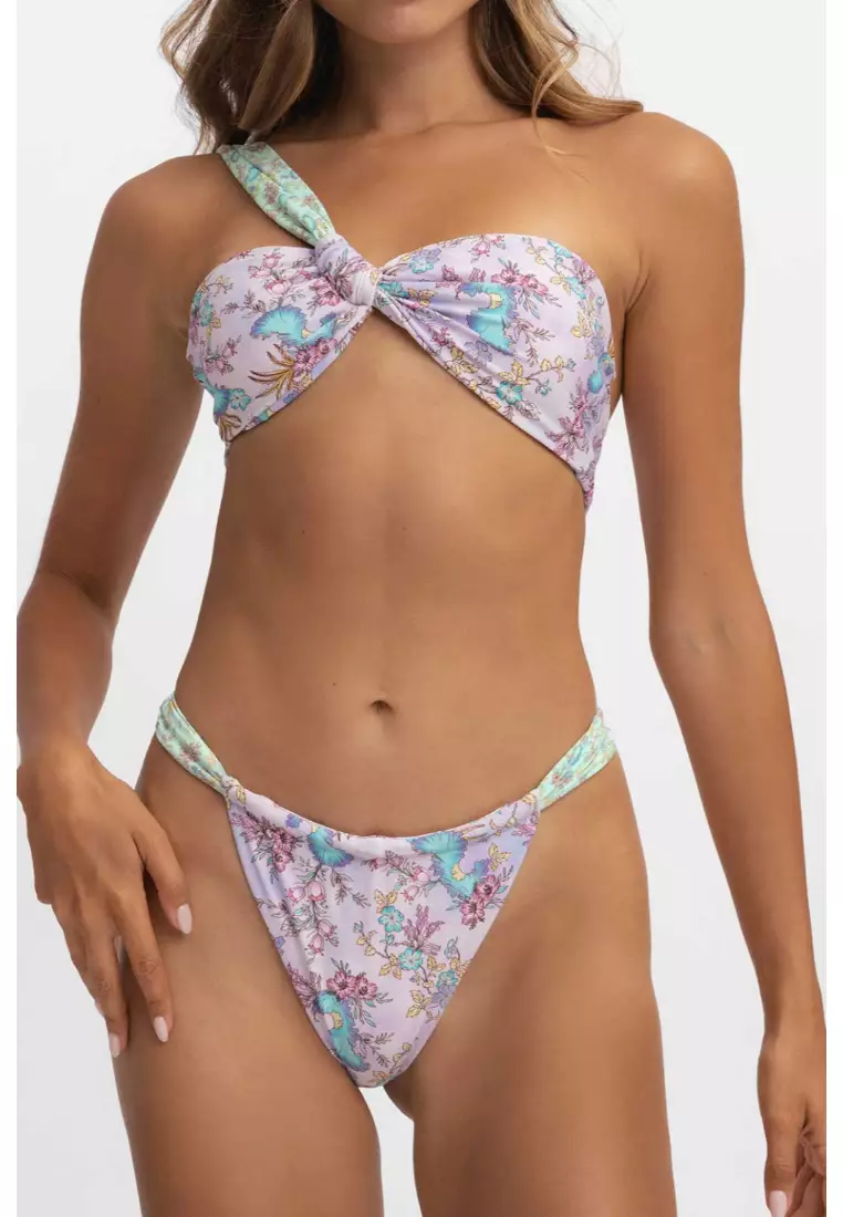 Giana Ruched Cheeky Bikini Bottoms / Siren Song