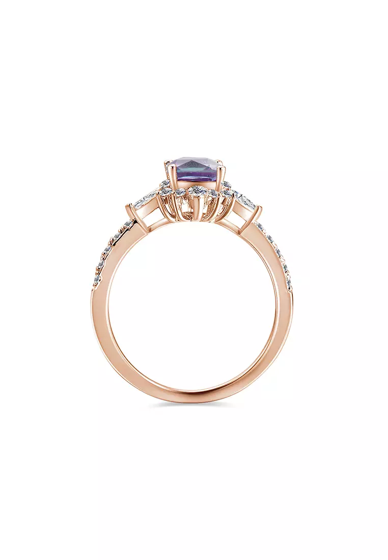 [ Alexandrite Collection ]  Moya Stella Alexandrite Ring RG - Cincin Alexandrite s925 by Her Jewellery