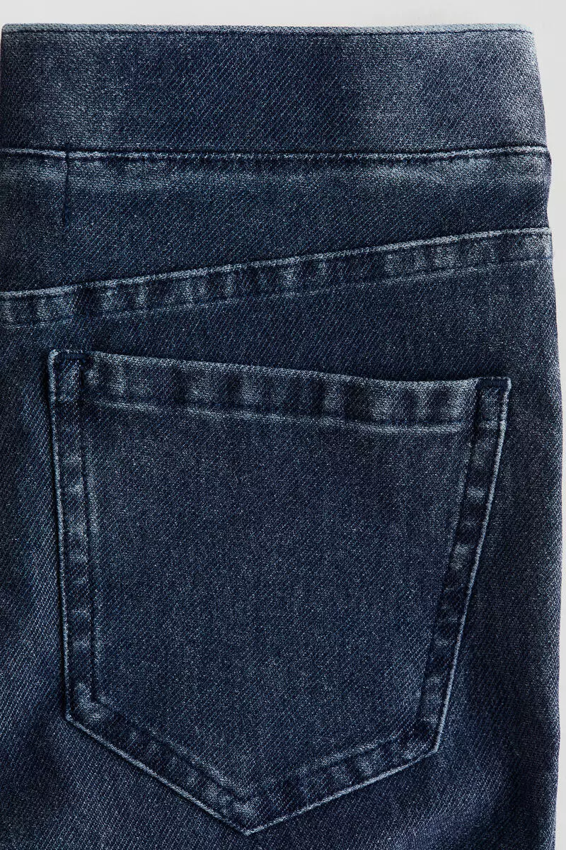 Denim-look flared jeggings