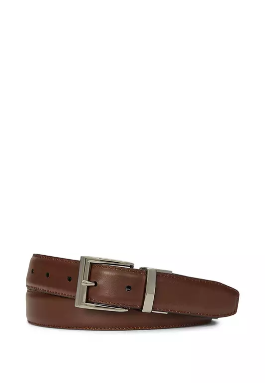 Reversible Leather Dress Belt