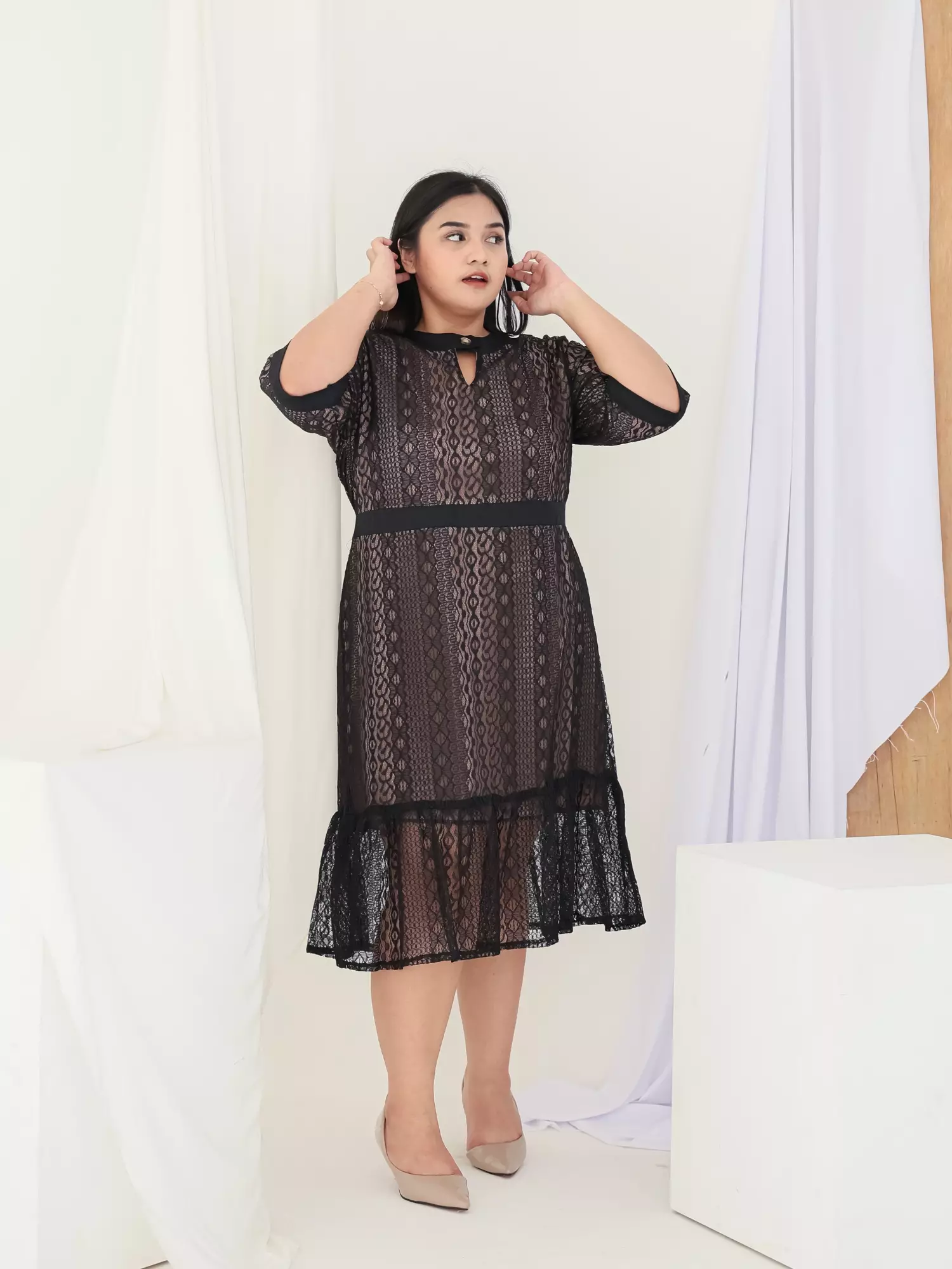 Plus Size Party Dress Monalisa Black