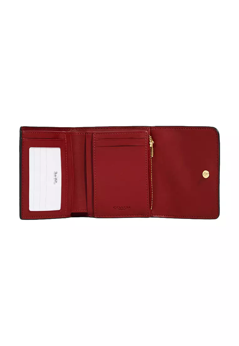 Red and black new arrivals coach wallet