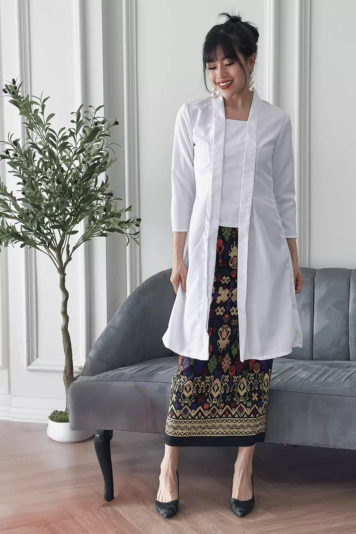 Chandani White Kebaya Panjang