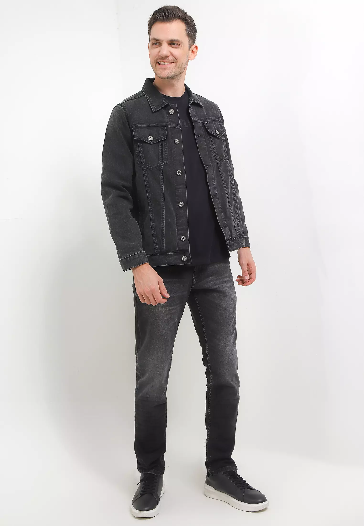 Cressida Denim Jeans Jacket L162A - Grey