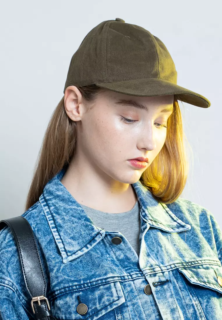 Topi Casual Polos Sport Besi Baseball Cap Tumblr Hat Hijau Army