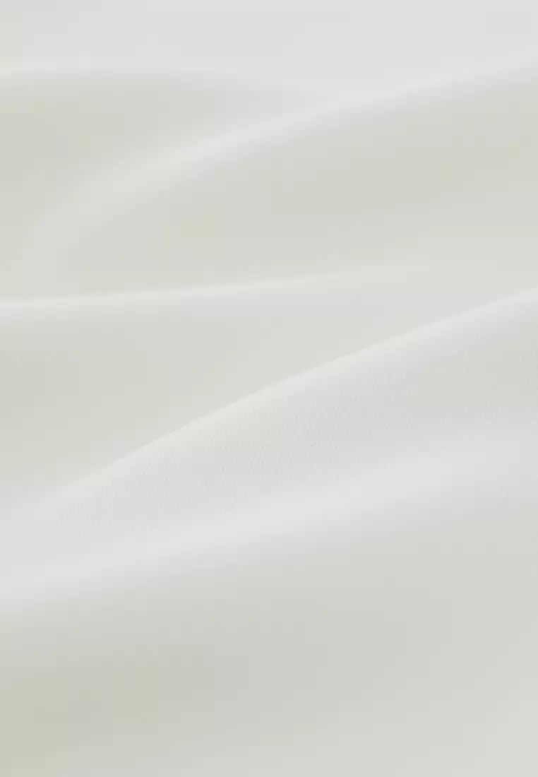 Ivory Wide Placket Long Sleeve Top