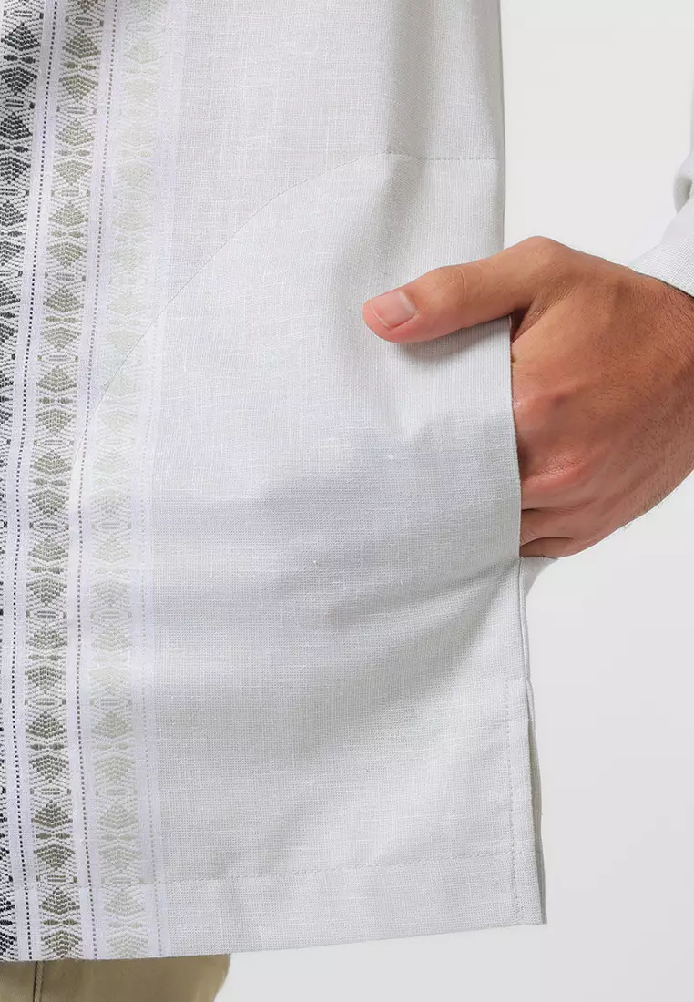 Kemeja Koko Pria Lengan Panjang Baju Muslim Pria KAIRO GREEN